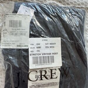 J. Crew Black Stretch Vintage Boot Cut cords